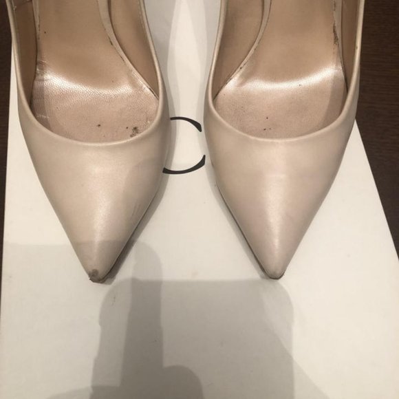 Casadei Cream Blade Heel Pumps - Picture 3 of 5
